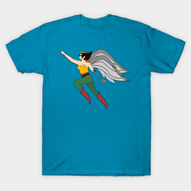 Disabled Hawk-Lady T-Shirt by RollingMort91